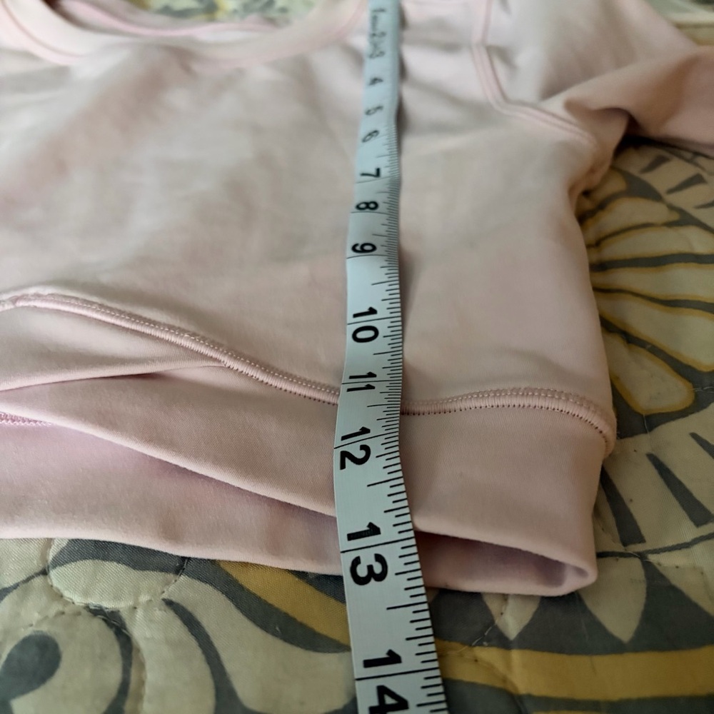 L*Space Active Light Pink Peony Aim High Crop Long Sleeve Athletic Top, Small - Picture 10 of 13